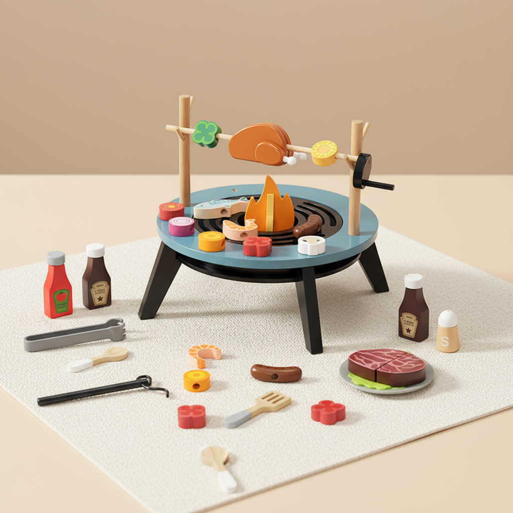 Wooden Campfire Play Set