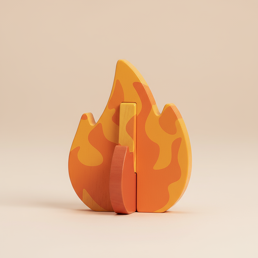 Wooden Campfire Play Set
