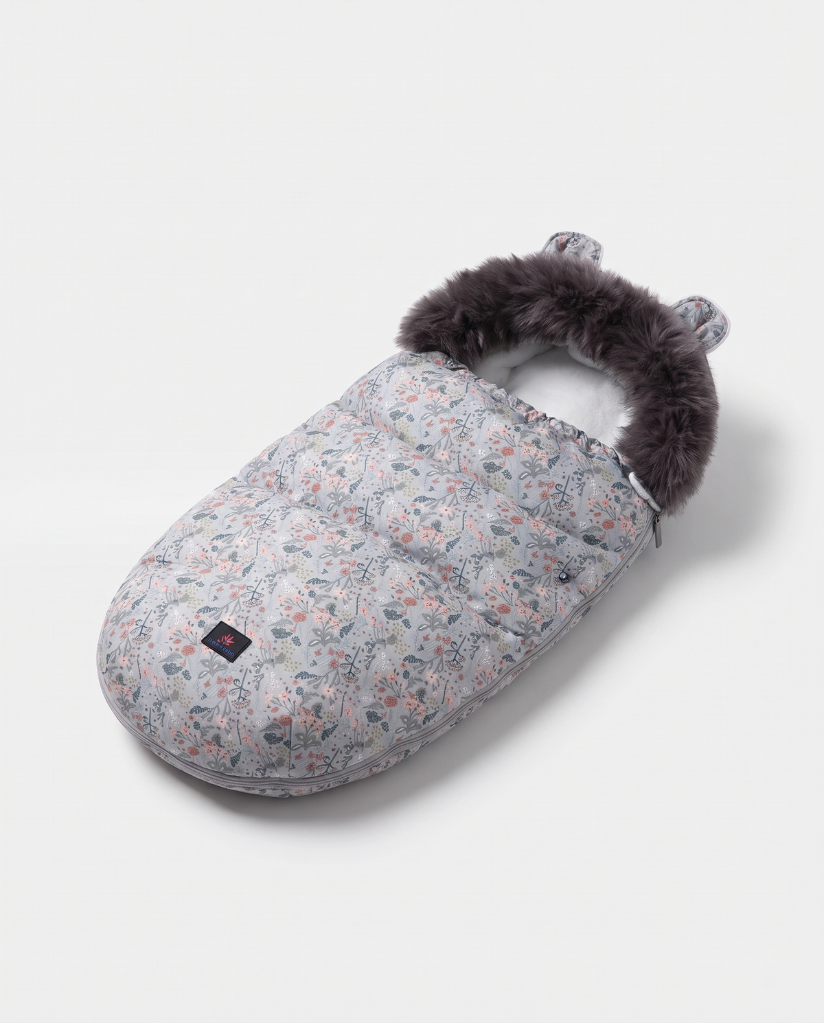 Patterned Faux-Fur Footmuff