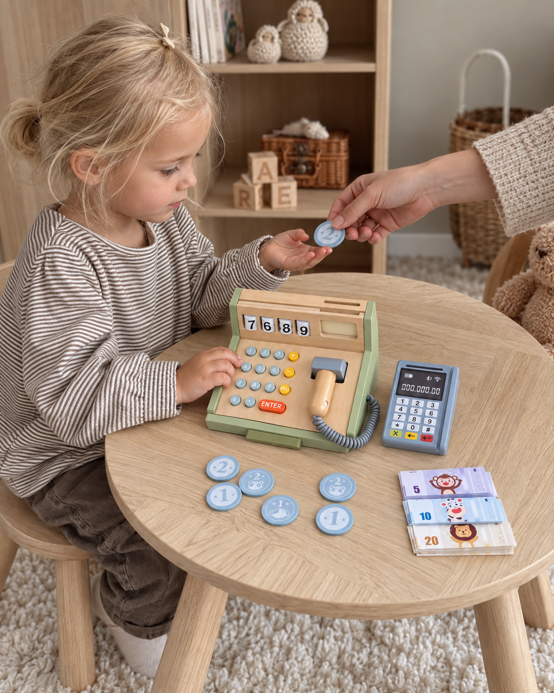 Wooden Cash Register