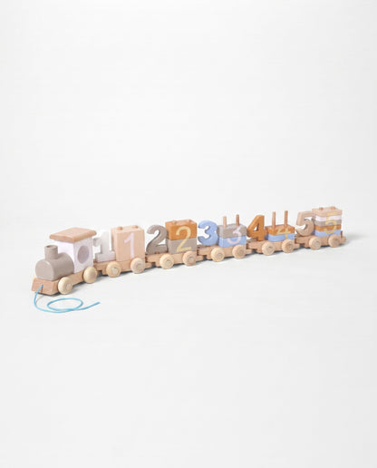 Wooden Number Train