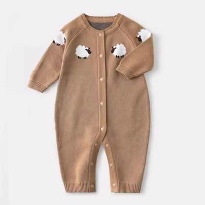 Little Lamb Knit Romper