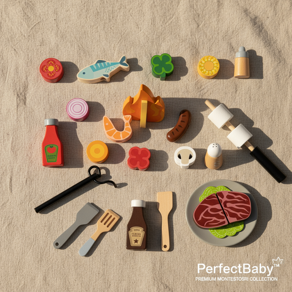 Wooden Campfire Play Set