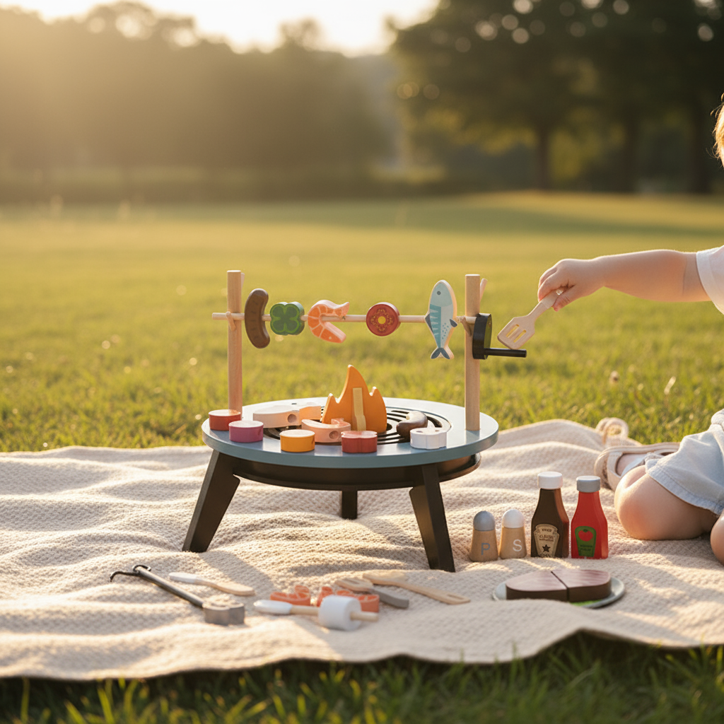 Wooden Campfire Play Set