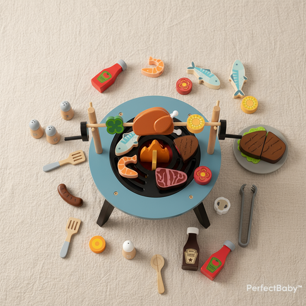 Wooden Campfire Play Set
