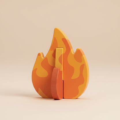 Wooden Campfire Play Set