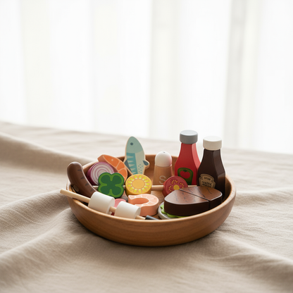 Wooden Campfire Play Set