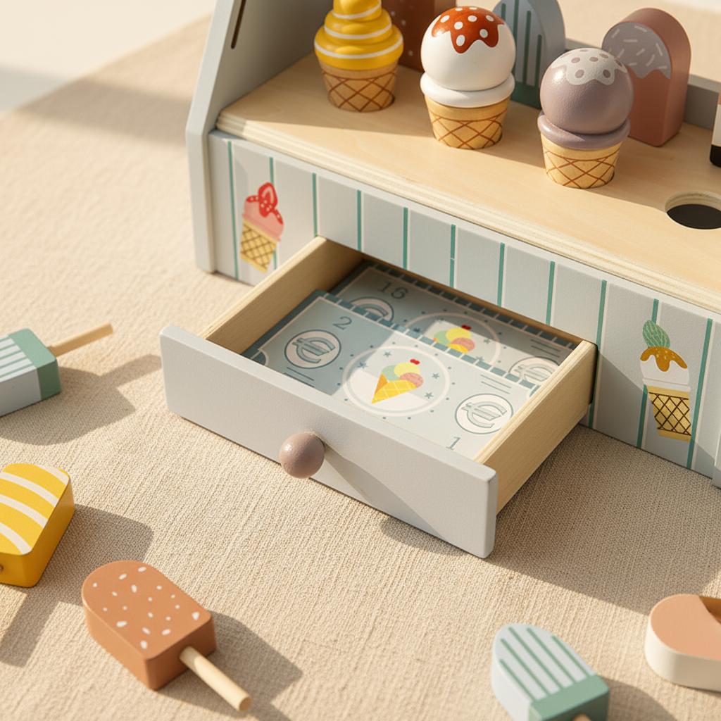 Wooden Ice Cream Shop