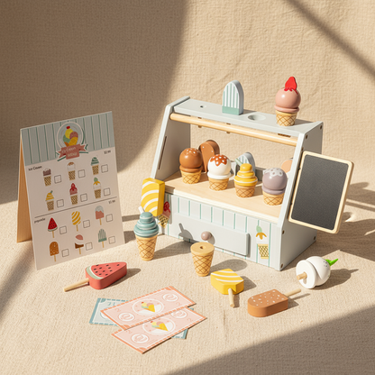 Wooden Ice Cream Shop