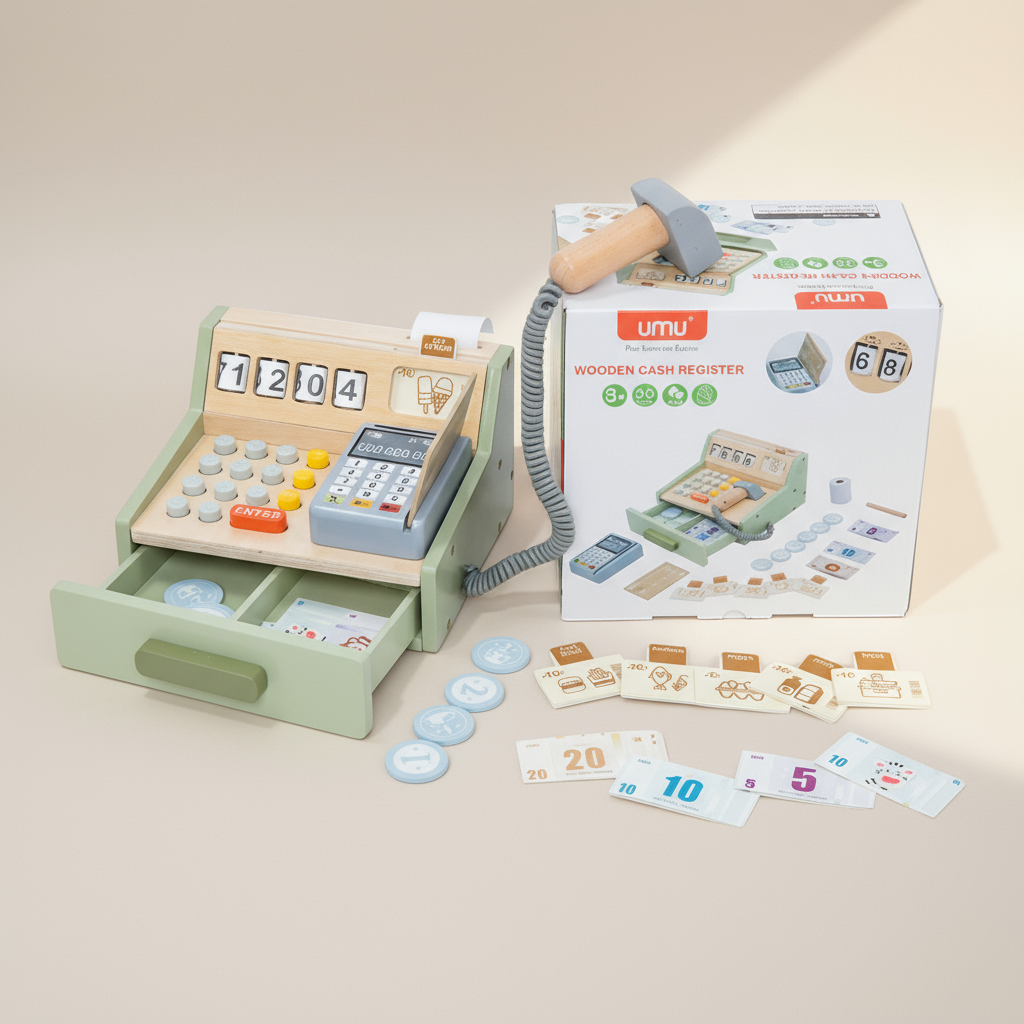 Wooden Cash Register
