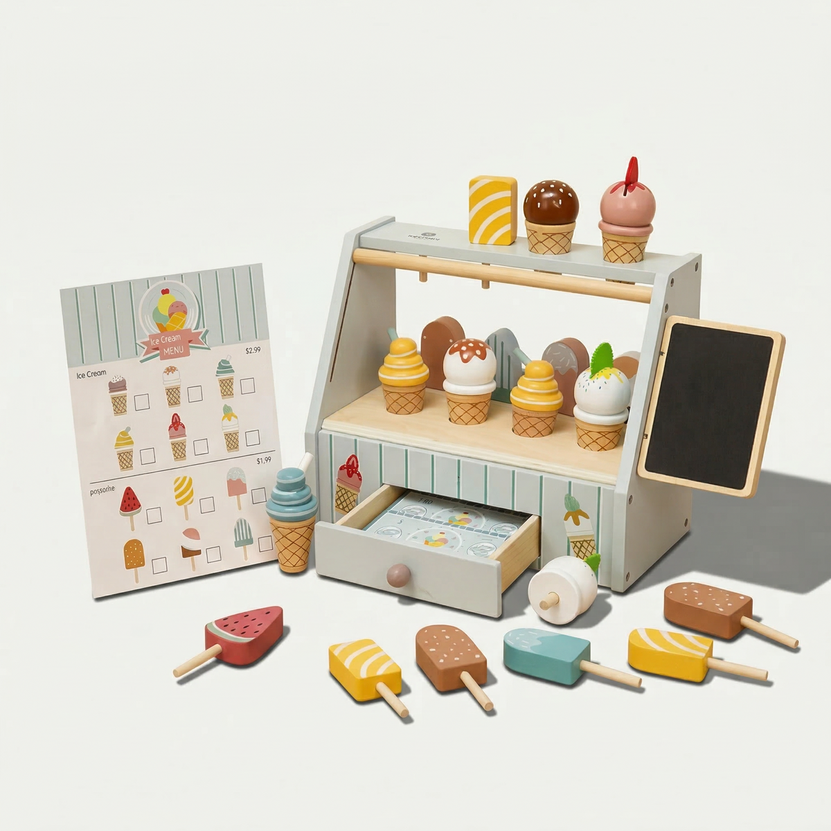 Wooden Ice Cream Shop