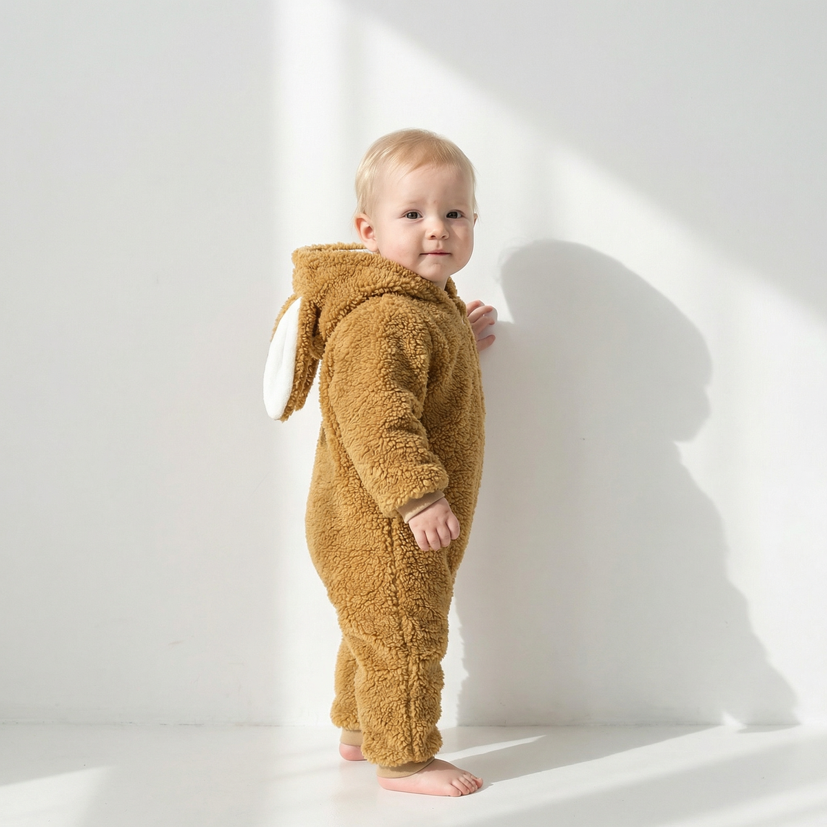 Bunny Ear Fleece Romper