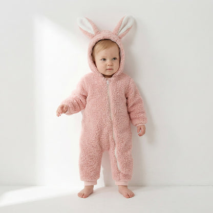 Bunny Ear Fleece Romper