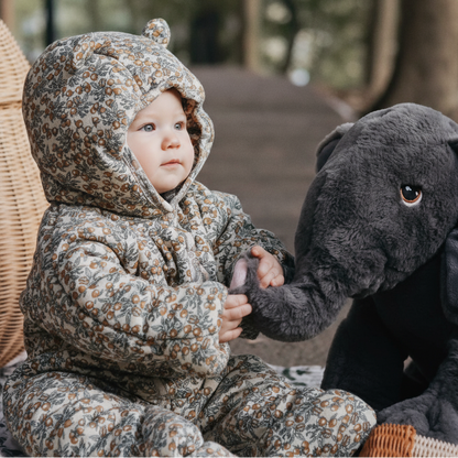Nordic Print Hooded Romper