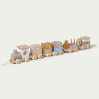 Wooden Number Train