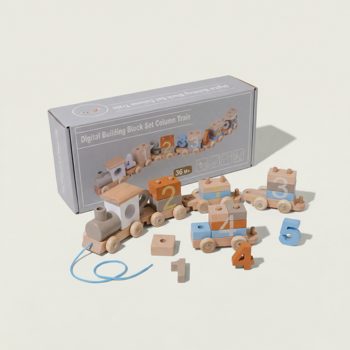 Wooden Number Train