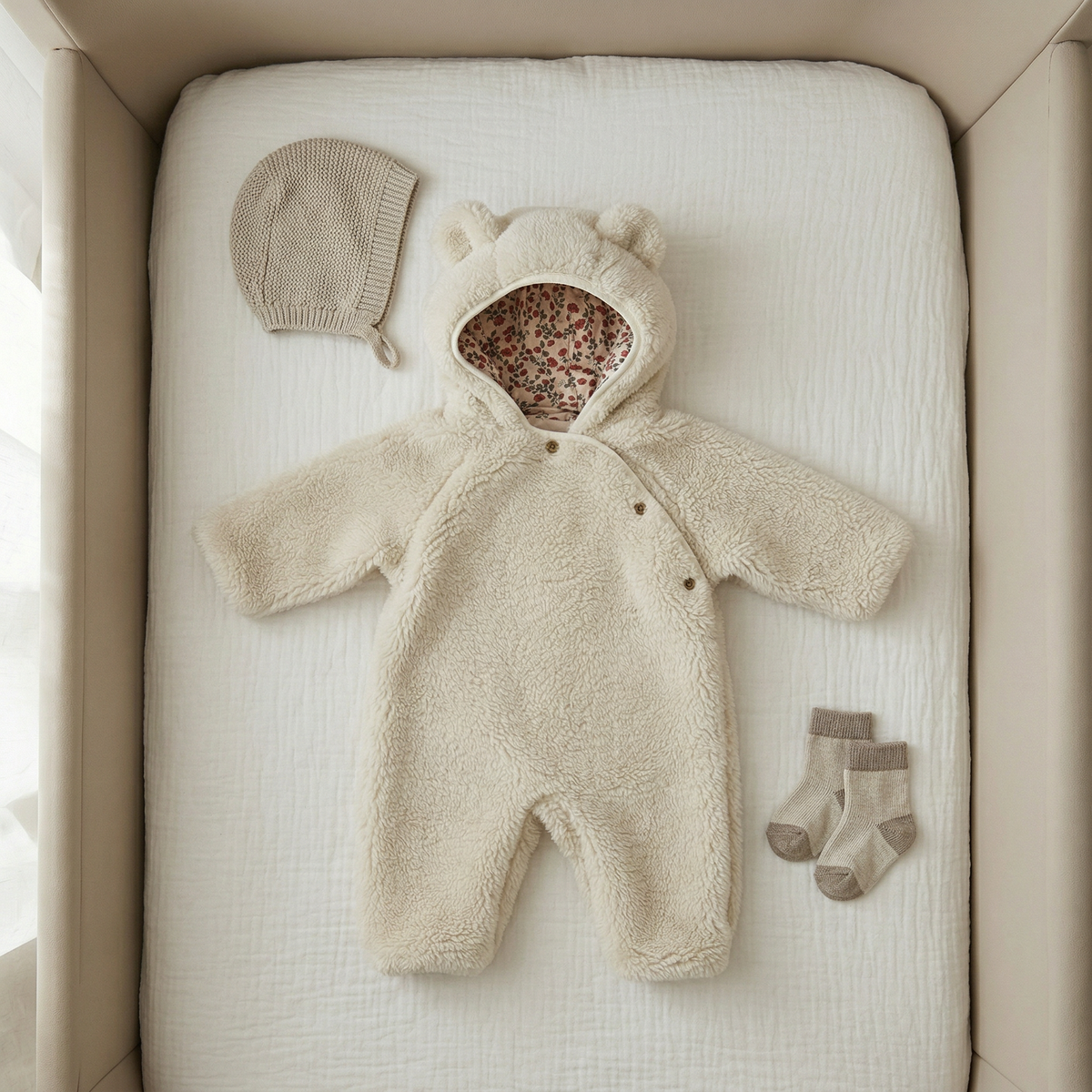 Teddy Hooded Jumpsuit