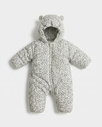 Nordic Print Hooded Romper