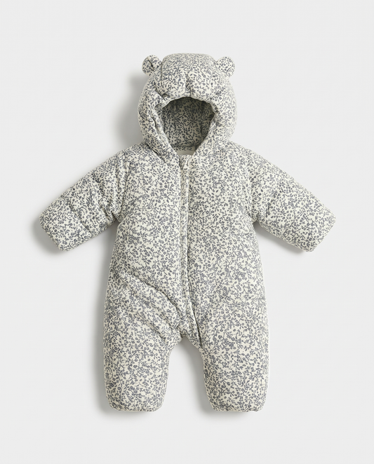 Nordic Print Hooded Romper