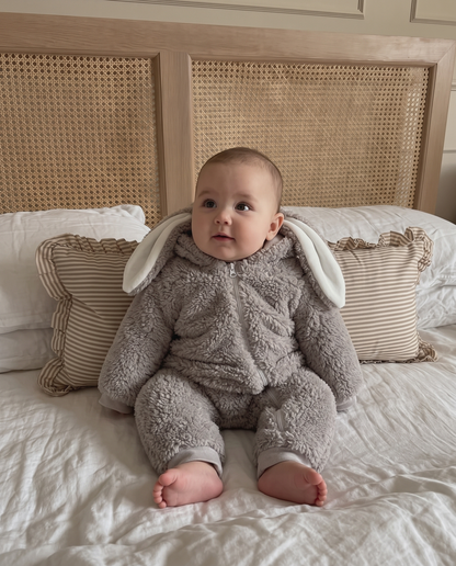 Bunny Ear Fleece Romper