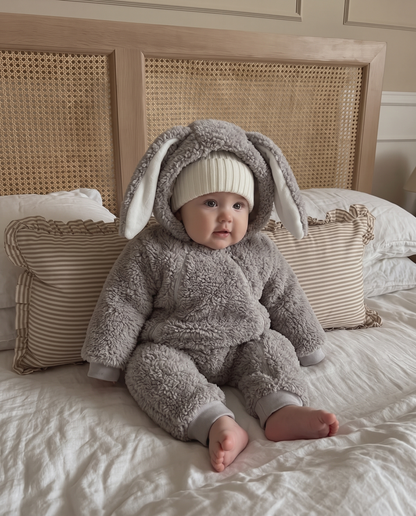 Bunny Ear Fleece Romper