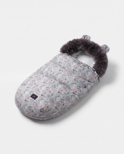 Patterned Faux-Fur Footmuff