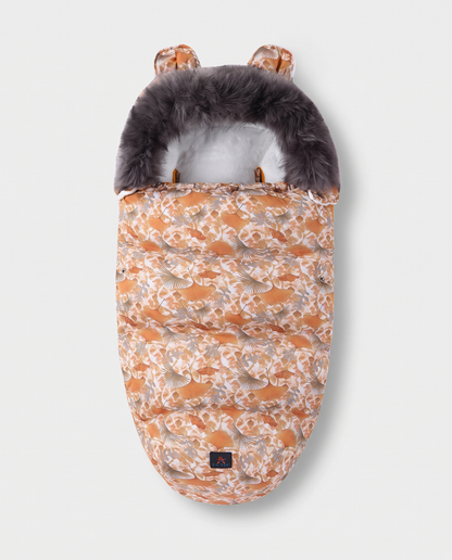 Patterned Faux-Fur Footmuff