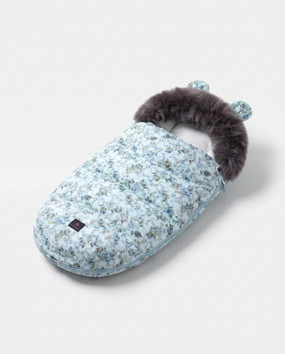 Patterned Faux-Fur Footmuff