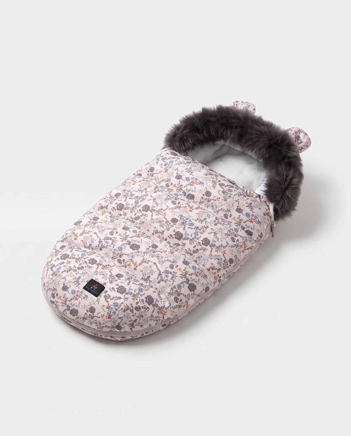 Patterned Faux-Fur Footmuff