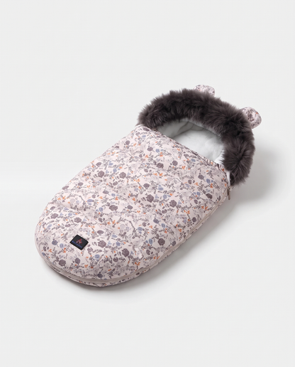 Patterned Faux-Fur Footmuff