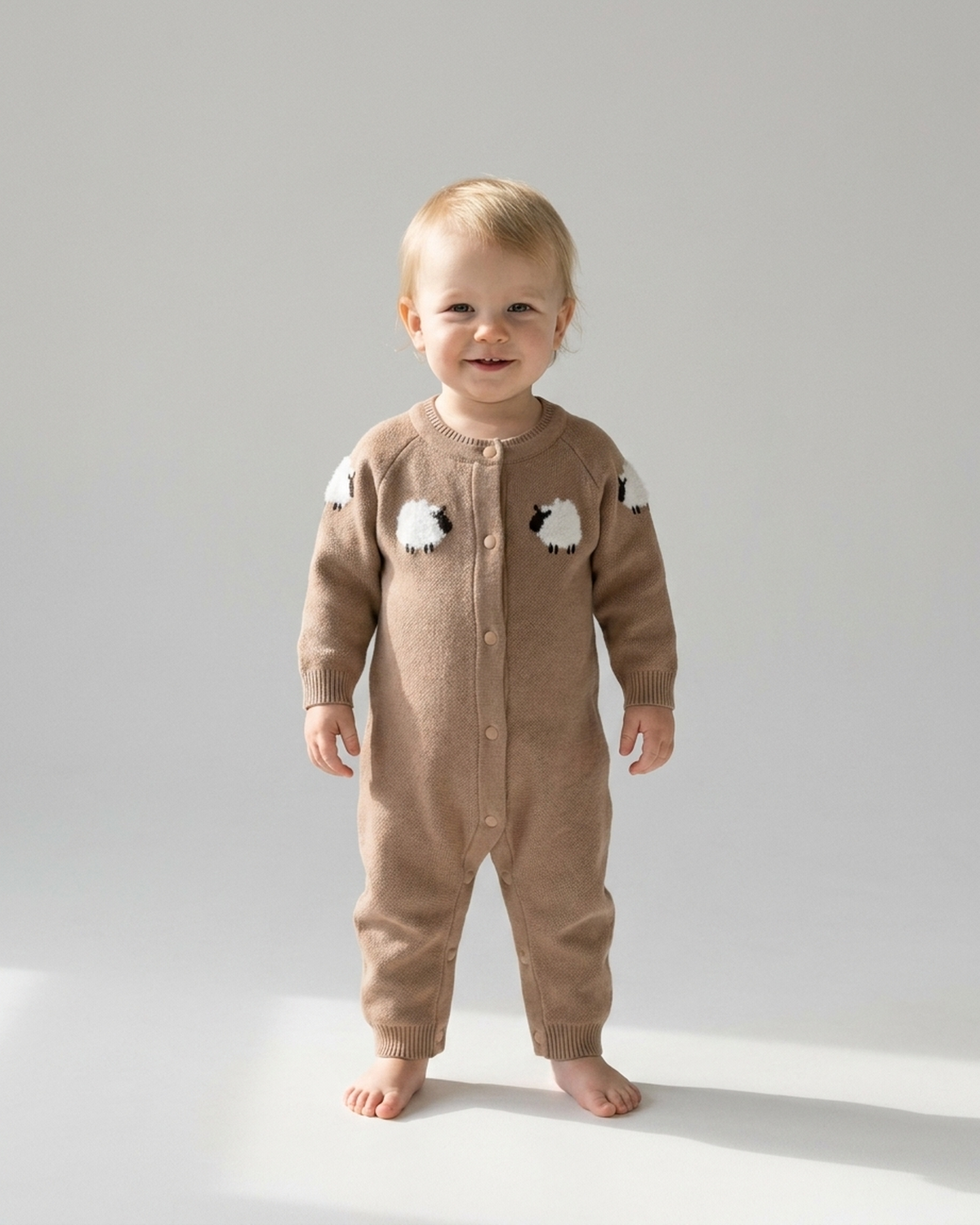 Little Lamb Knit Romper