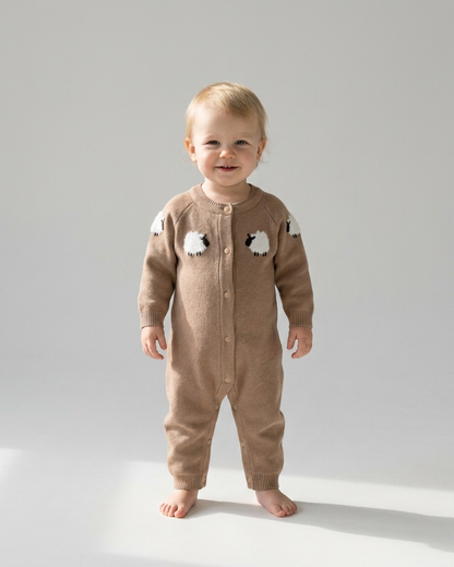 Little Lamb Knit Romper