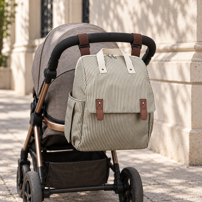 Striped Changing Backpack Set