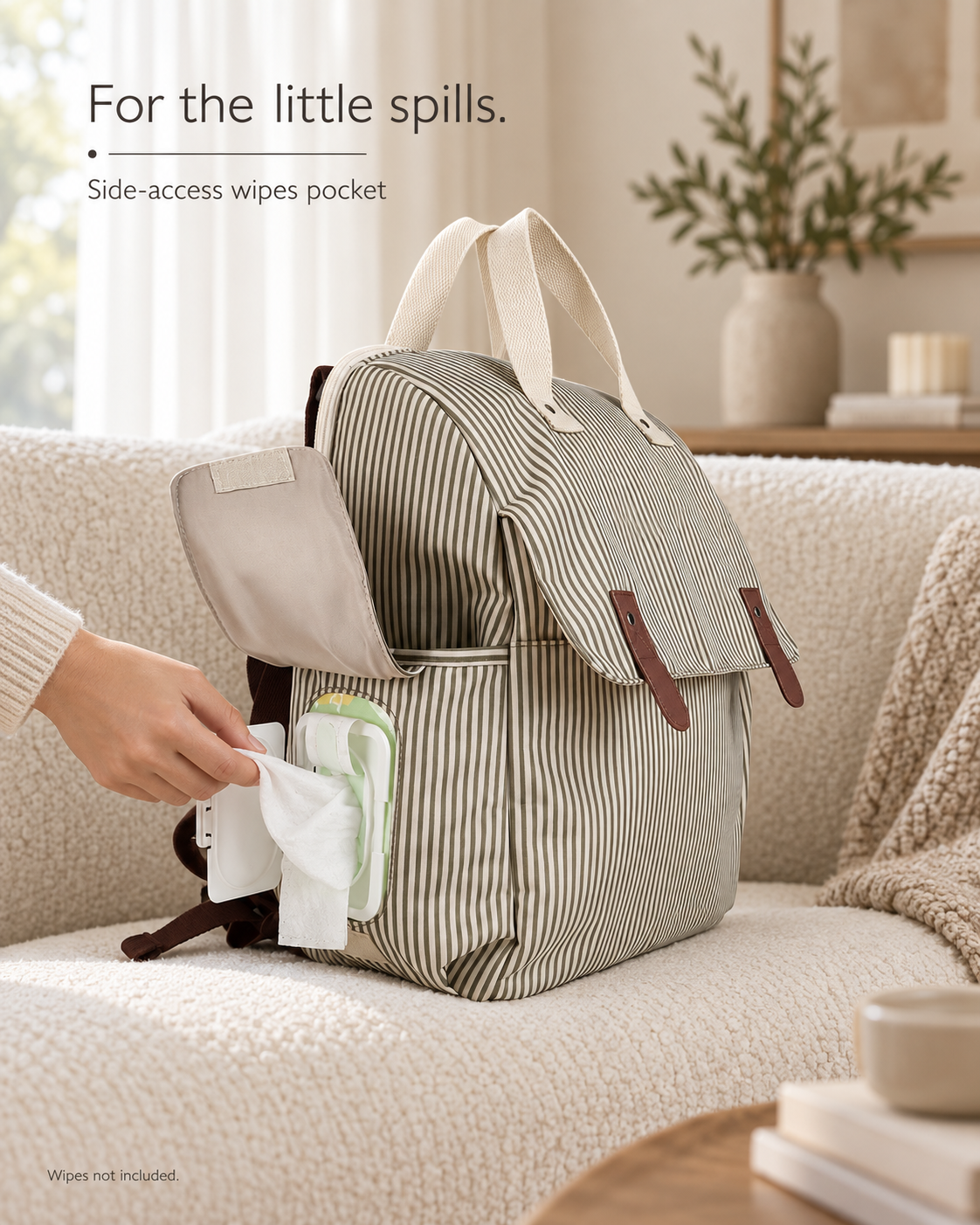 Striped Changing Backpack Set
