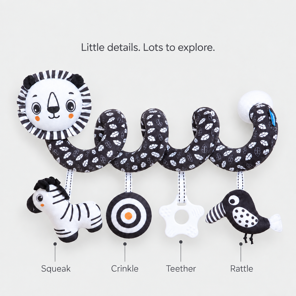Black & White Spiral Toy