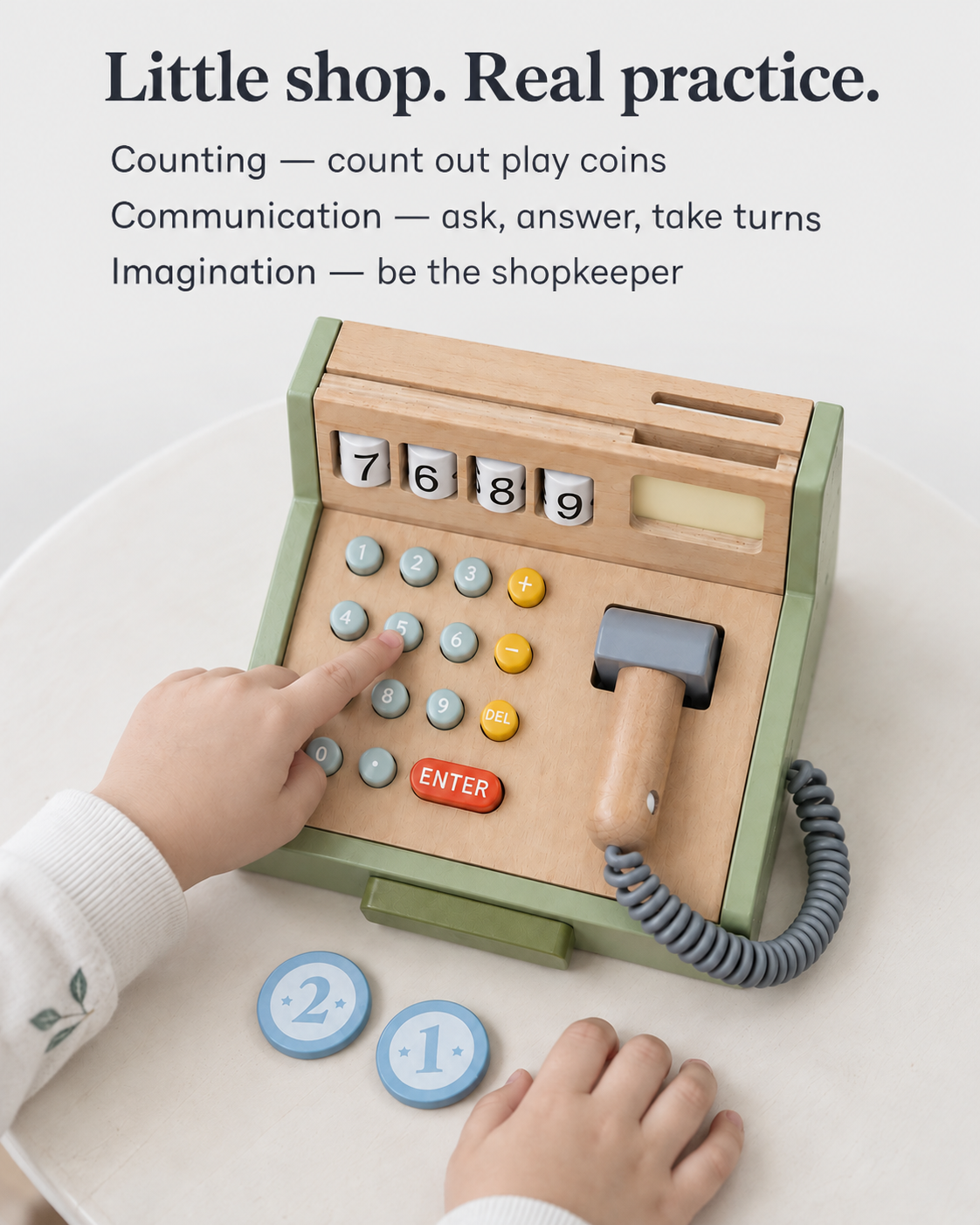 Wooden Cash Register