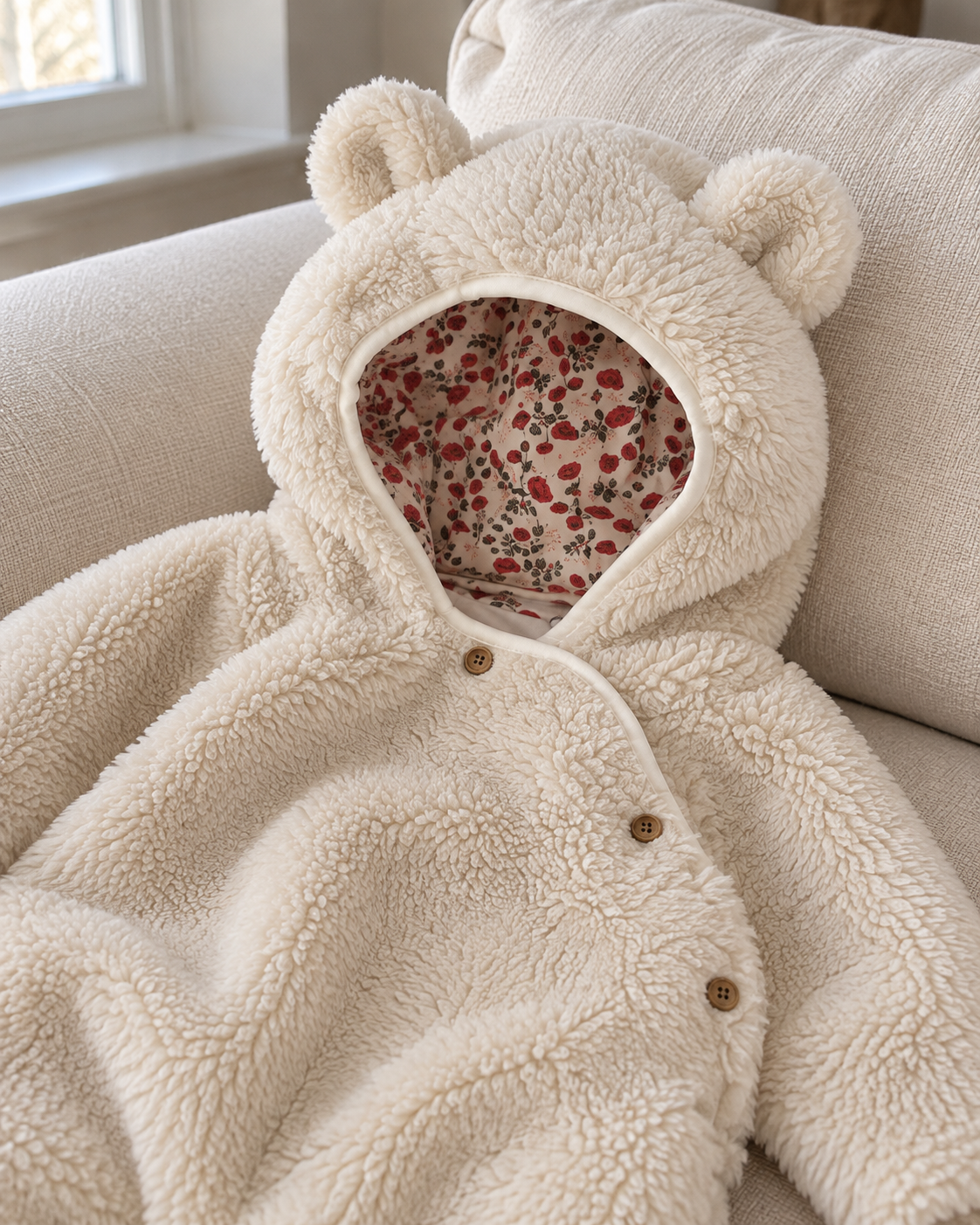 Teddy Hooded Jumpsuit