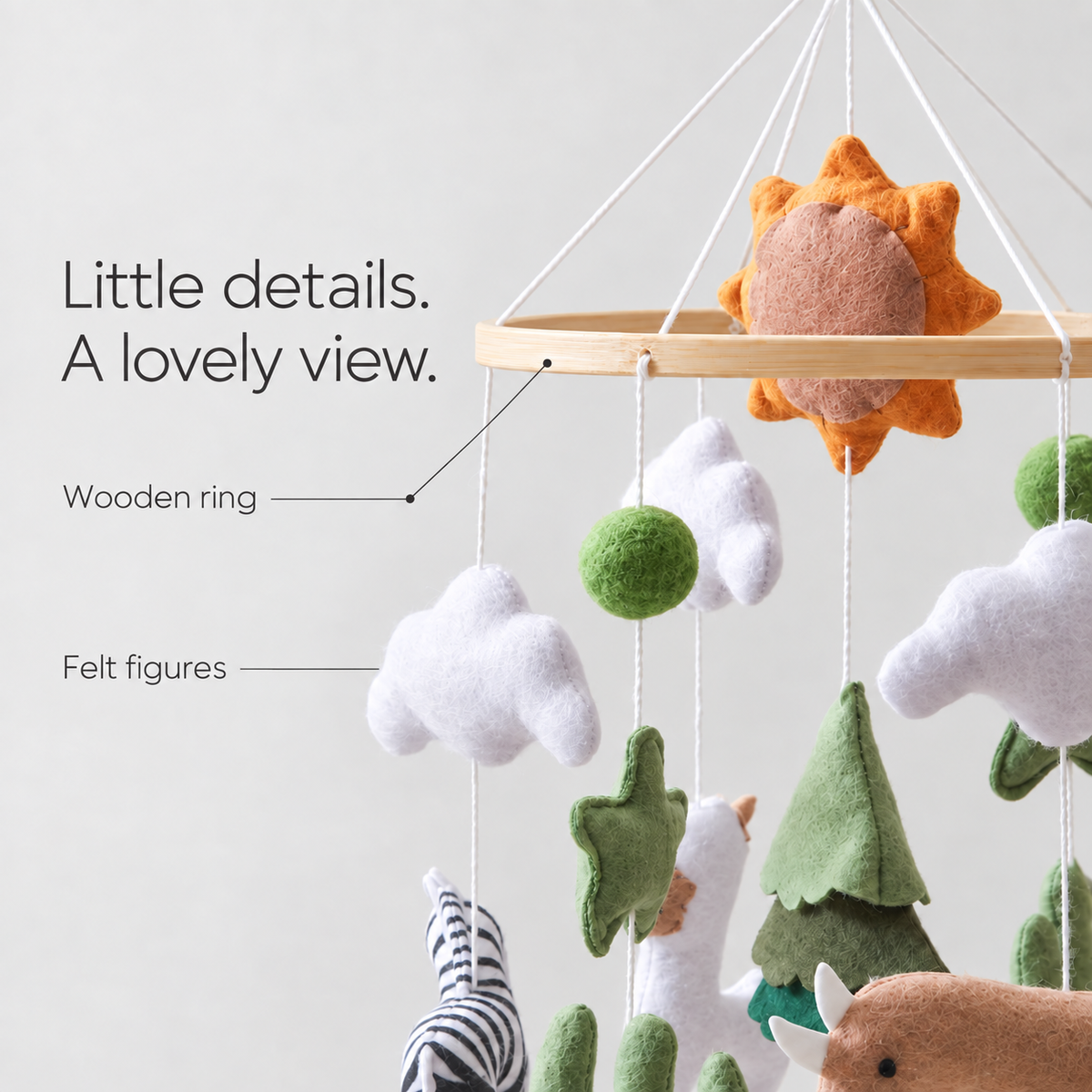 Sun Forest Felt Mobile