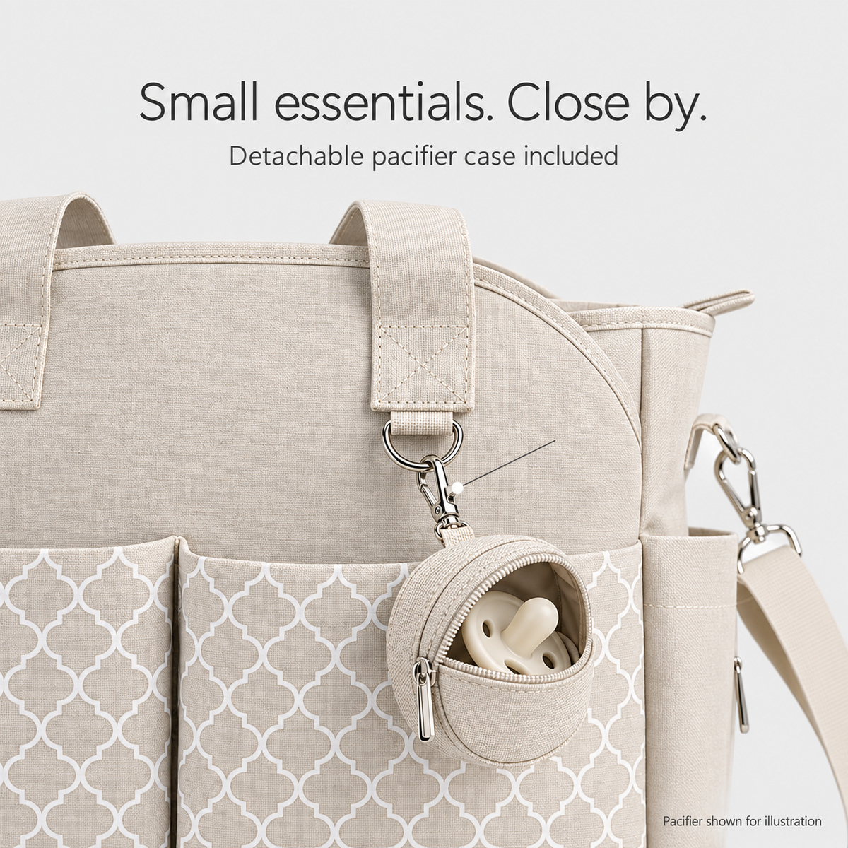 Changing Tote with Pacifier Case