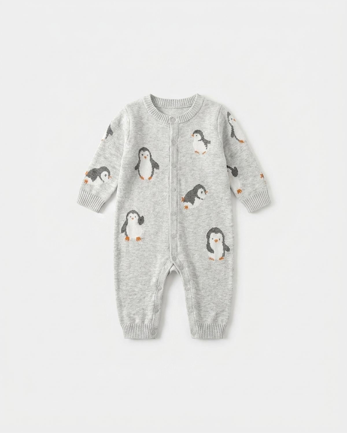 Penguin Knit Romper