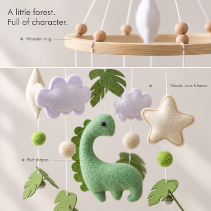 Dino Forest Felt Mobile