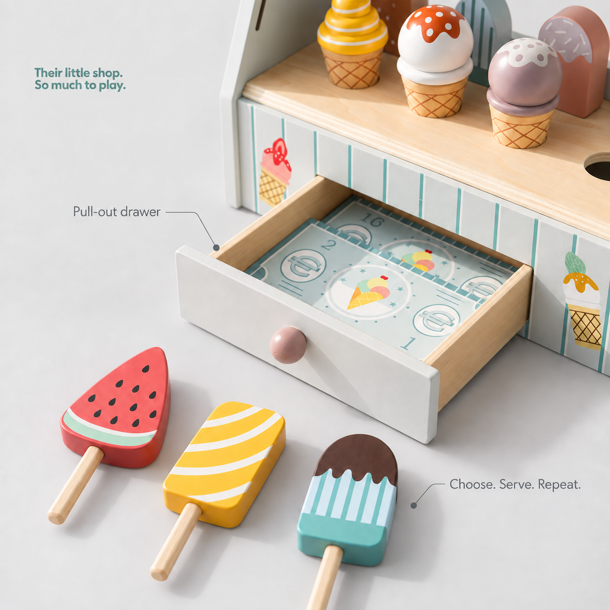 Wooden Ice Cream Shop
